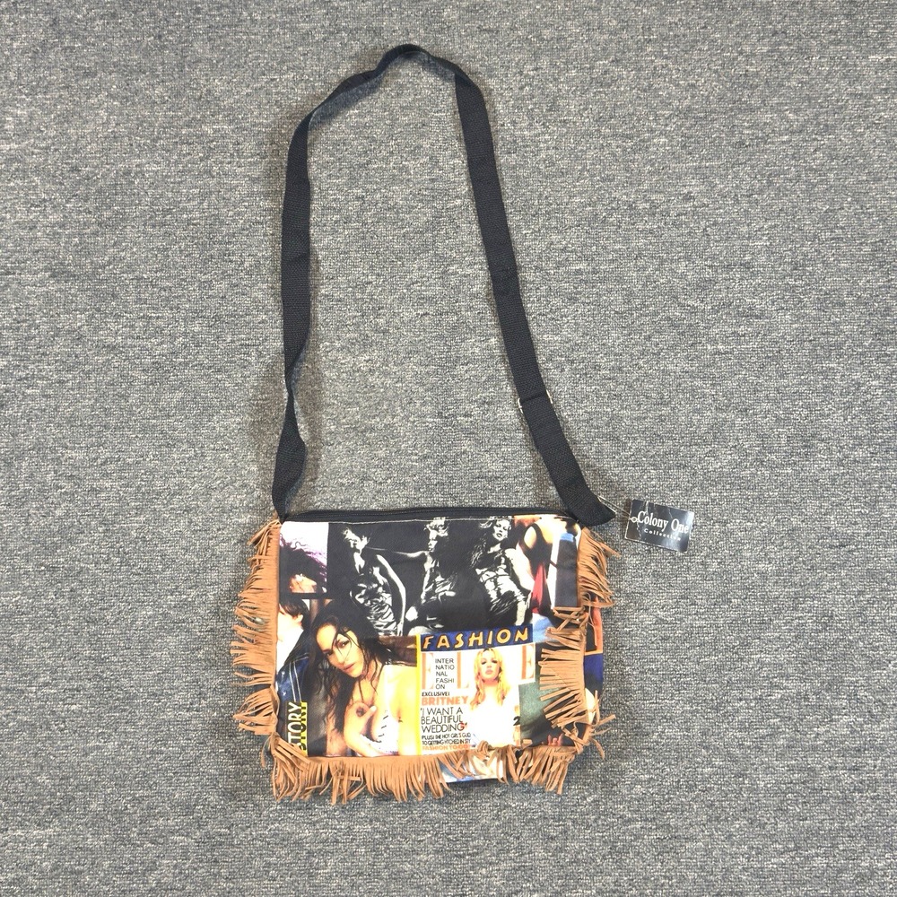 Colony One Collection Small Shoulder Bag Magazine Collage Brittany Spears Purse
